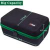 SIQUK Dice Storage Case Big Capacity Dice Box with Double Removable Slotted Tray and Handle Dice Organizer Holder for DND and Other RPG Table Games, Holds Up to 30 Sets DND Dices, Green view 3