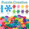 NEOACT 600 PCS Building Blocks Connect Toys,Interlocking Solid Plastic Educational Toys Sets for Preschool Kids Boys and Girls Aged 3+, Promote Fine Motor Skills and Sensory Development. view 2
