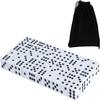 50 Pack 16MM White Dice - Six Sided Standard Opaque White Dice with Black Pips Dots for Board Games view 1