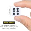 50 Pack 16MM White Dice - Six Sided Standard Opaque White Dice with Black Pips Dots for Board Games view 3