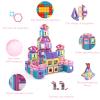 AOMIKS Magnetic Tiles 199 PCS Mini Magnetic Building Blocks for Girls & Boys Birthday Gift 3D STEM Educational Learning Creativity Toys for Kids Ages 3 4 5 6 7 8 Years Old view 4