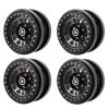 RC Car Tires,4 PCS RC Vehicle Wheels Rims 2.9in 12 Hole Aluminum Alloy Model Car Non Stick Metal Wheel Hub for 1/6 AXAIL SCX6() view 3