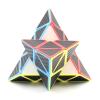 3X3 Pyramid Speed Cube Carbon Fiber Sticker Puzzle Cube 3X3X3 Speed Cube Triangle Magic Cube Puzzle Toy Magic Cube Puzzles for Kids and Adults view 3