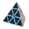 3X3 Pyramid Speed Cube Carbon Fiber Sticker Puzzle Cube 3X3X3 Speed Cube Triangle Magic Cube Puzzle Toy Magic Cube Puzzles for Kids and Adults view 4