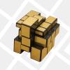 3x3x3 Mirror Cube Dysmorphism Magic Speed Cube Golden 3D Puzzle Cube for Children Hand Puzzles for Adults view 2