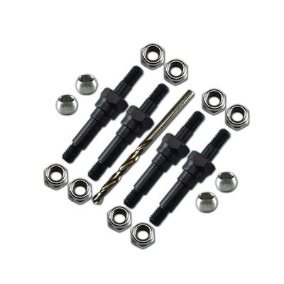 Carbon Steel Front Or Rear Shock Bracket Fixing Screws for 1/7 1/8 1/10 Arrma RC Cars & Trucks - 18Pc Set Black