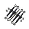 Carbon Steel Front Or Rear Shock Bracket Fixing Screws for 1/7 1/8 1/10 Arrma RC Cars & Trucks - 18Pc Set Black view 1