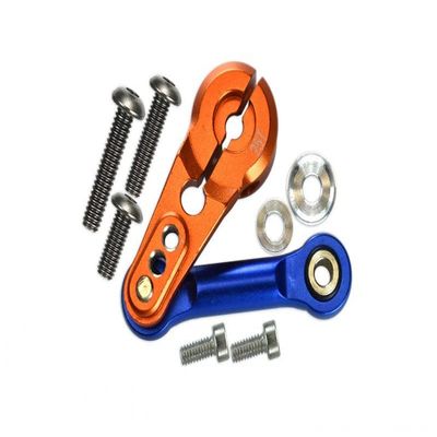 Aluminum Tie Rod + 25T Servo Horn For Arrma 1:8 Kraton/Talion/Typhon/Outcast/Notorious / 1:7 Infraction/Limitless/Mojave - 9Pc Set Orange