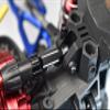 Aluminum Middle Shaft Head For Arrma 1:10 Kraton 4S ARA102690 / VORTEKS 3S ARA4305V3 / OUTCAST 4S ARA102692-3Pc Set Red view 3