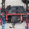 Aluminum Middle Shaft Head For Arrma 1:10 Kraton 4S ARA102690 / VORTEKS 3S ARA4305V3 / OUTCAST 4S ARA102692-3Pc Set Red view 4