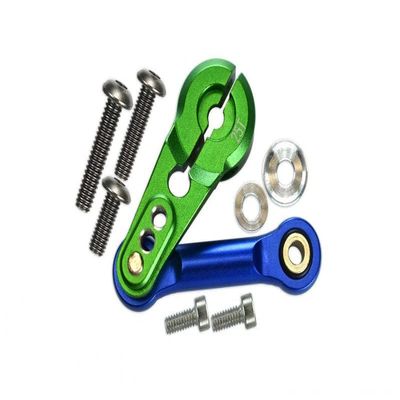 Aluminum Tie Rod + 25T Servo Horn For Arrma 1:8 Kraton/Talion/Typhon/Outcast/Notorious / 1:7 Infraction/Limitless/Mojave - 9Pc Set Green