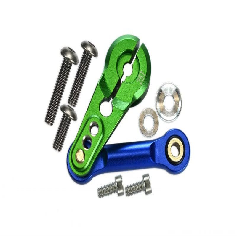 Aluminum Tie Rod + 25T Servo Horn For Arrma 1:8 Kraton/Talion/Typhon/Outcast/Notorious / 1:7 Infraction/Limitless/Mojave - 9Pc Set Green