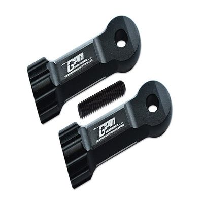 Aluminum Middle Shaft Head For Arrma 1:10 Kraton 4S ARA102690 / VORTEKS 3S ARA4305V3 / OUTCAST 4S ARA102692-3Pc Set Black