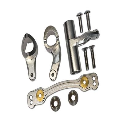 Aluminum Steering Assembly for Arrma 1:8 KRATON/OUTCAST/TYPHON/TALION/KRATON V5 / NOTORIOUS V5 / 1:7 FIRETEAM / 1:10 SENTON - 1 Set Silver