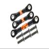 Alloy Completed Tie Rod with Screws For Tamiya 1/10 RC Cars TT-01 TT-01D- 3Pc Set Orange view 1