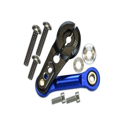 Aluminum Tie Rod + 25T Servo Horn For Arrma 1:8 Kraton/Talion/Typhon/Outcast/Notorious / 1:7 Infraction/Limitless/Mojave - 9Pc Set Black