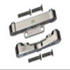 Aluminum Rear Lower Suspension Mount For Arrma 1:8 KRATON/OUTCAST/NOTORIOUS/TYPHON/TALION/KRATON V5 / NOTORIOUS V5 / 1:7 INFRACTION/INFRACTION V2 / LIMITLESS / 1:10 SENTON - 1Pr Set Silver view 1