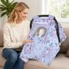 Bnditeu Car Seat Cover Baby, Carseat Covers Baby with 2 Layers Breathable Windows, Windproof Infant Car Seat Cover, Kick-Proof Baby Carrier Cover for Baby Girl Newborn Essentials view 4