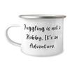 Funny Juggling, Juggling is not a Hobby. It's an Adventure., Holiday 12oz Camper Mug For Juggling view 1