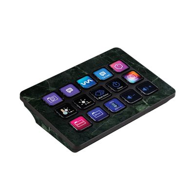 MightySkins Skin Compatible with Elgato Stream Deck MK.2 - Green Marble | Protective, Durable, and Unique Vinyl Decal wrap Cover | Easy to Apply, Remove, and Change Styles | Made in The USA
