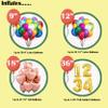 Helium Tank for Balloons At Home, 14.9 Cu Ft Helium Balloon Pump Kit with 50 Assorted Latex Balloons, White Curling Ribbon and Wholesalehome Balloon Tie Tool, 3 Pack view 3