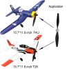3 Sets F4U Rc Plane Propeller with Propeller Savers and Adapters for VOLANTEXRC 761-8 761-9 T28 Airplane view 3