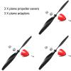 FLYCOLOR 3 Sets P51 Rc Plane Propeller with Propeller Savers and Adapters for VOLANTEXRC 761-5 Airplane and Tr-p51d view 2