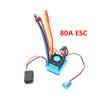 GoolRC 3650 3900KV Brushless Motor with 80A Brushless ESC Electric Speed Controller, Heat Sink and Programming Card, Waterproof Motor ESC Combo Set for 1/8 1/10 RC Car RC Boat view 3