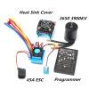 GoolRC 3650 3900KV Brushless Motor with 45A Brushless ESC Electric Speed Controller, Heat Sink and Programming Card, Waterproof Motor ESC Combo Set for 1/8 1/10 RC Car RC Boat view 2