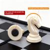 KAILE 10" Magnetic Chess Sets - 3 in 1 Travel Chess Checkers Backgammon Set with Folding Case - Portable Elastic Bag view 3