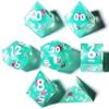 Mini Planet Sharp Edge DND Polyhedral Designer Dungeons and Dragons Handmade Dice Set view 1