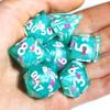 Mini Planet Sharp Edge DND Polyhedral Designer Dungeons and Dragons Handmade Dice Set view 3