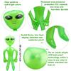 Cotiny 6 Pack 35 Inch Inflatable Alien Blow Up Toys for Birthday Party Favors Alien Theme Halloween Party Supplies (Green,Purple,Blue) view 2