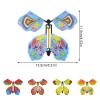 AhlsenL 25 PCS Flying Butterfly Toy, Flying Butterfly Wind up Butterfly Toy Butterfly Card Rubber Band Powered Toy for Wedding Birthday Party Book and Greeting Cards(Upgrade 25 Styles) view 2
