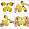 AhlsenL 25 PCS Flying Butterfly Toy, Flying Butterfly Wind up Butterfly Toy Butterfly Card Rubber Band Powered Toy for Wedding Birthday Party Book and Greeting Cards(Upgrade 25 Styles) view 4