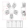Wooden Dummy Scale Engine-50mm one/Three/Five-Cylinder Combo (VA0555) view 4
