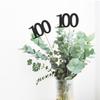 10-Pack Double Sided Glitter 100th Birthday Centerpiece Anniversary Centerpiece Sticks, Number 100 Table Topper Cake Topper for 100th Birthday Anniversary Table Party Decorations (Double Sided black) view 3