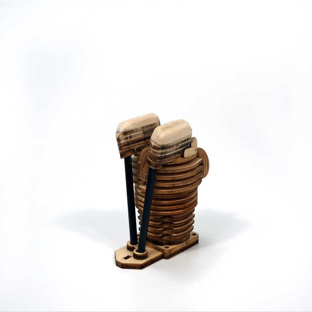 Wooden Dummy Scale Engine-50mm one/Three/Five-Cylinder Combo (VA0551)