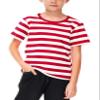 Boys Red White Striped Shirt Girls Waldo Costume Kids Summer Short Sleeve Crewneck Tee Top 13-14 Years view 2