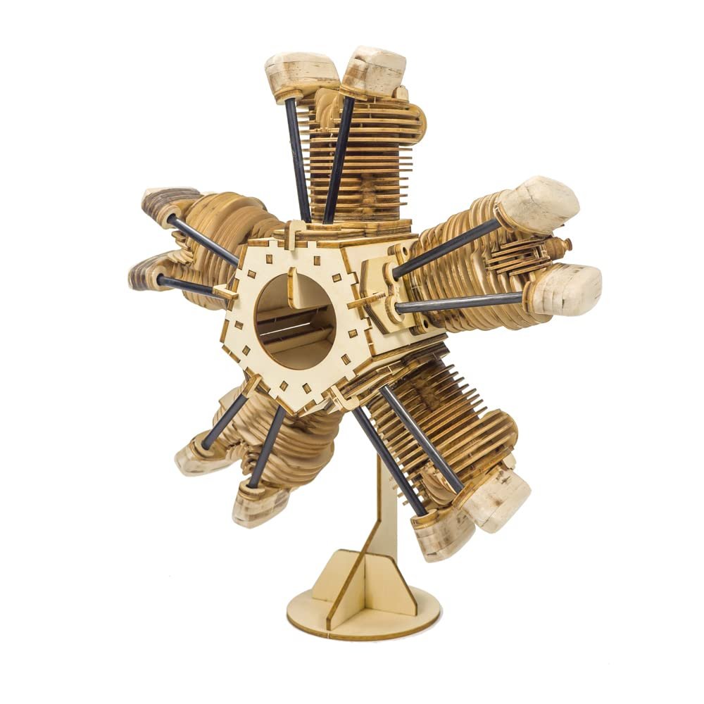 Wooden Dummy Scale Engine-35mm one/Three/Five-Cylinder Combo (VA0535)