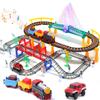 Electric Toddler Train Set with Sounds & Lights, Track Toy Playset for Kids view 1