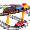 Electric Toddler Train Set with Sounds & Lights, Track Toy Playset for Kids view 3