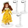 STOBOK White Doll Stands Suppprt: 4pcs Doll Display Holder Action Figures Stand Figurine Stand for Mini Dolls view 1