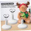 STOBOK White Doll Stands Suppprt: 4pcs Doll Display Holder Action Figures Stand Figurine Stand for Mini Dolls view 4
