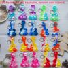 20 Packs Rainbow Bulk Music Mini Pop Guitar Bubble Fidget Keychain Gift for Easter Kids Boys Girls Beach Party Favors and Classroom Student Prize view 2