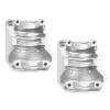 2Pcs ShareGoo Aluminum Alloy Front Rear Axle Differential Cover 15g Diff Cover Case Compatible with Traxxas TRX-4 1/10 RC Crawler Car (Silver) view 2