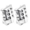 2Pcs ShareGoo Aluminum Alloy Front Rear Axle Differential Cover 15g Diff Cover Case Compatible with Traxxas TRX-4 1/10 RC Crawler Car (Silver) view 3
