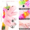 Animal Hand Puppets 12 Inch Unicorn Plush Dinosaur Animals Hand Puppet Toys Role-Play Toy Puppets for Kids Storytelling Imaginative Pretend Play Teaching Preschool(Pink Unicorn) view 3