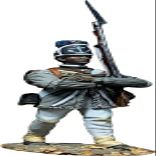W. Britain Art of War: Rhode Island Regiment Enlisted Man Marching #16113