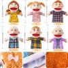6 Pcs Family Hand Puppets 12 Inch Grandparents, Mom & Dad, Brother & Sister Plush Hand Puppet Toys Role-Play Toy Puppets for Kids Storytelling Imaginative Pretend Play Teaching Preschool(6 Family A) view 3